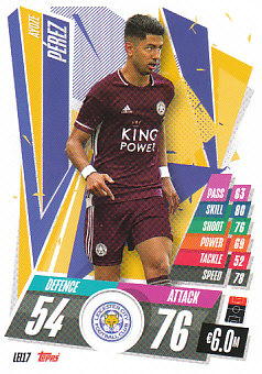 Ayoze Perez Leicester City 2020/21 Topps Match Attax CL #LEI17